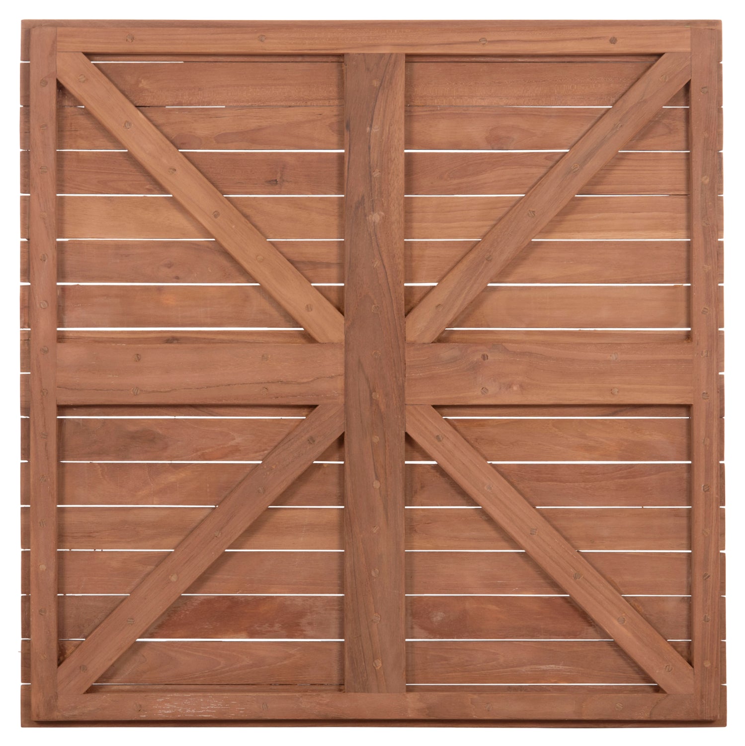 ΕΠΙΦΑΝΕΙΑ ΤΡΑΠΕΖΙΟΥ ΤΕΤΡΑΓΩΝΗ HM18137 ΞΥΛΟ TEAK--ΦΥΣΙΚΟ 80x80x4(πάχος)εκ. - Pakobazaar