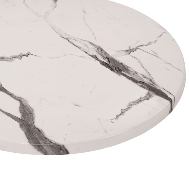 ΕΠΙΦΑΝΕΙΑ ΤΡΑΠΕΖΙΟΥ WERZALIT Φ60Χ2.5εκ. MARBLE WHITE-GREY 5657 HM5227.11 - Pakobazaar