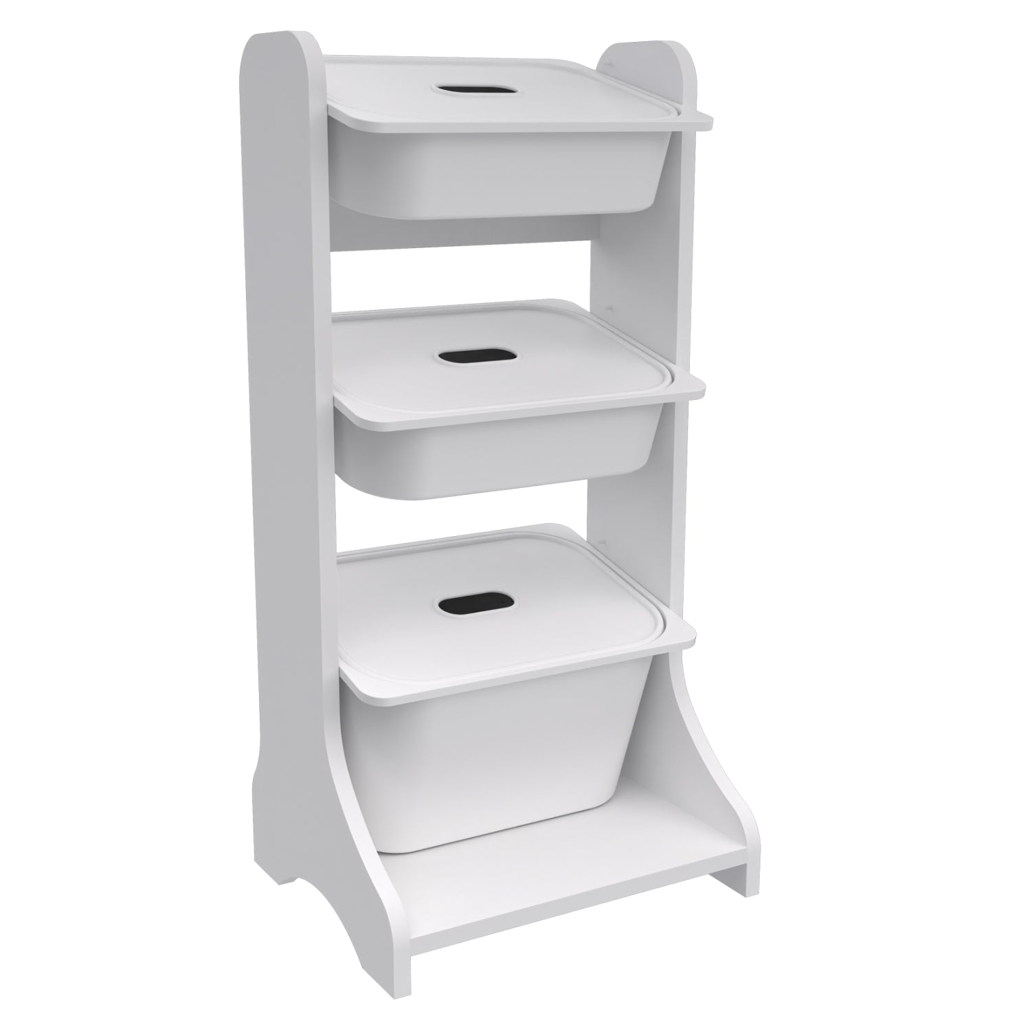 ΕΠΙΠΛΟ ΑΠΟΘΗΚΕΥΣΗΣ FRED HM18207.01 ΛΕΥΚΗ ΜΕΛΑΜΙΝΗ 44x35x90Υεκ. - Pakobazaar