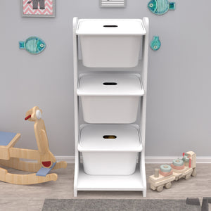 ΕΠΙΠΛΟ ΑΠΟΘΗΚΕΥΣΗΣ FRED HM18208.01 ΛΕΥΚΗ ΜΕΛΑΜΙΝΗ 44x35x107Υεκ. - Pakobazaar