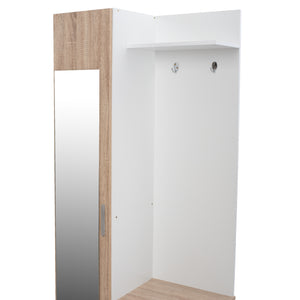 ΕΠΙΠΛΟ ΕΙΣΟΔΟΥ ΜΕ ΚΑΘΡΕΠΤΗ JANICE HM2264 SONAMA ΛΕΥΚΟ 70x37x181 εκ. - Pakobazaar