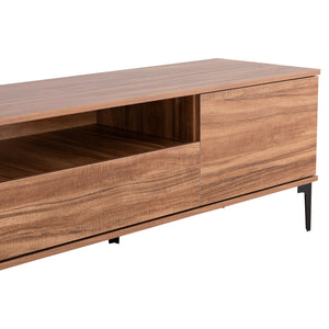 ΕΠΙΠΛΟ ΤΗΛΕΟΡΑΣΗΣ ΣΕΙΡΑ HARRY HM18008.01 ΜΕΛΑΜΙΝΗ ΦΥΣΙΚΟ ΞΥΛΟΥ-ΜΑΥΡΟ 200x40x47,5Υεκ. - Pakobazaar