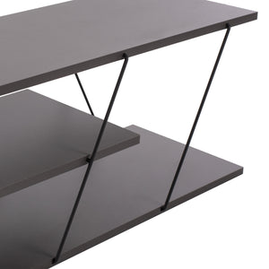 ΕΠΙΠΛΟ ΤΗΛΕΟΡΑΣΗΣ TARS HM8922.20 ΜΕΛΑΜΙΝΗ ΓΚΡΙ 120x32x33Yεκ. - Pakobazaar