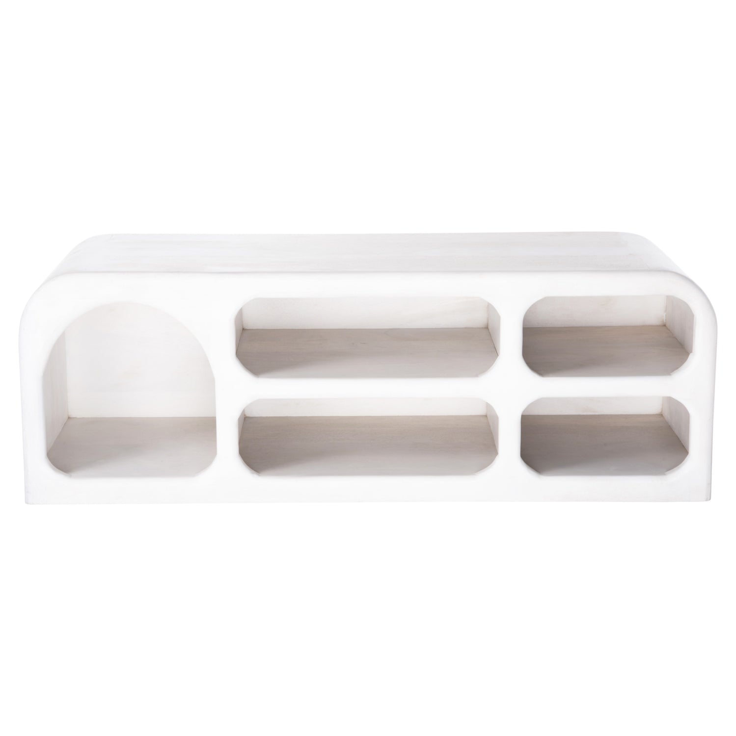 ΕΠΙΠΛΟ ΤΗΛΕΟΡΑΣΗΣ HANDYR HM9704 ΜΑΣΙΦ ΞΥΛΟ MANGO ΣΕ ΛΕΥΚΟ 130x40x45Yεκ. - Pakobazaar