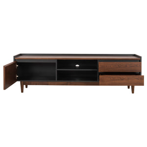 ΕΠΙΠΛΟ ΤΗΛΕΟΡΑΣΗΣ VEEN HM9741 MDF ΜΕ ΚΑΠΛΑΜΑ ΚΑΡΥΔΙΑΣ-ΚΑΡΥΔΙ&ΣΚΟΥΡΟ ΓΚΡΙ 170x40x50Υ - Pakobazaar