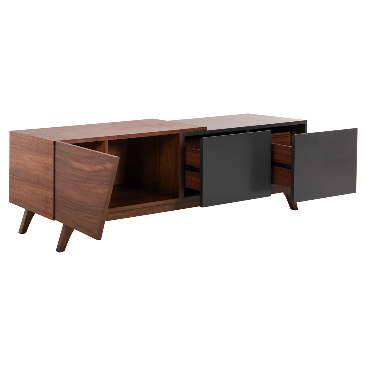 ΕΠΙΠΛΟ ΤΗΛΕΟΡΑΣΗΣ HUDSON HM9748 MDF ΚΑΠΛΑΜΑΣ ΚΑΡΥΔΙΑΣ ΚΑΡΥΔΙ&ΣΚΟΥΡΟ ΓΚΡΙ 180x40x50Υ - Pakobazaar