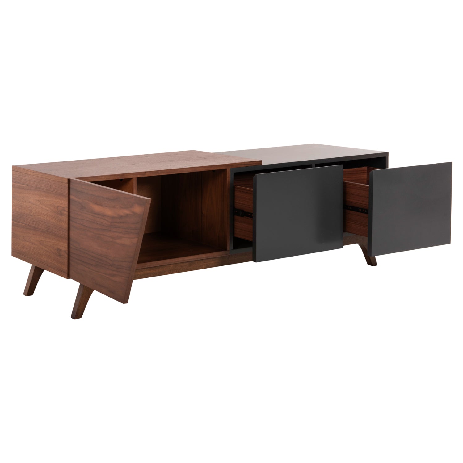 ΕΠΙΠΛΟ ΤΗΛΕΟΡΑΣΗΣ HUDSON HM9748 MDF ΚΑΠΛΑΜΑΣ ΚΑΡΥΔΙΑΣ ΚΑΡΥΔΙ&ΣΚΟΥΡΟ ΓΚΡΙ 180x40x50Υ - Pakobazaar