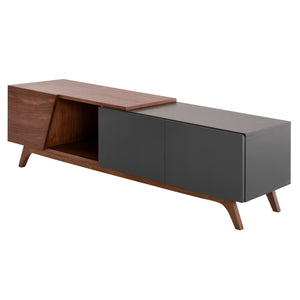 ΕΠΙΠΛΟ ΤΗΛΕΟΡΑΣΗΣ HUDSON HM9748 MDF ΚΑΠΛΑΜΑΣ ΚΑΡΥΔΙΑΣ ΚΑΡΥΔΙ&ΣΚΟΥΡΟ ΓΚΡΙ 180x40x50Υ - Pakobazaar