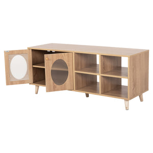 ΕΠΙΠΛΟ ΤΗΛΕΟΡΑΣΗΣ RILLION HM9879 ΜΕΛΑΜΙΝΗ ΣΕ SONAMA 120x40x50Yεκ - Pakobazaar