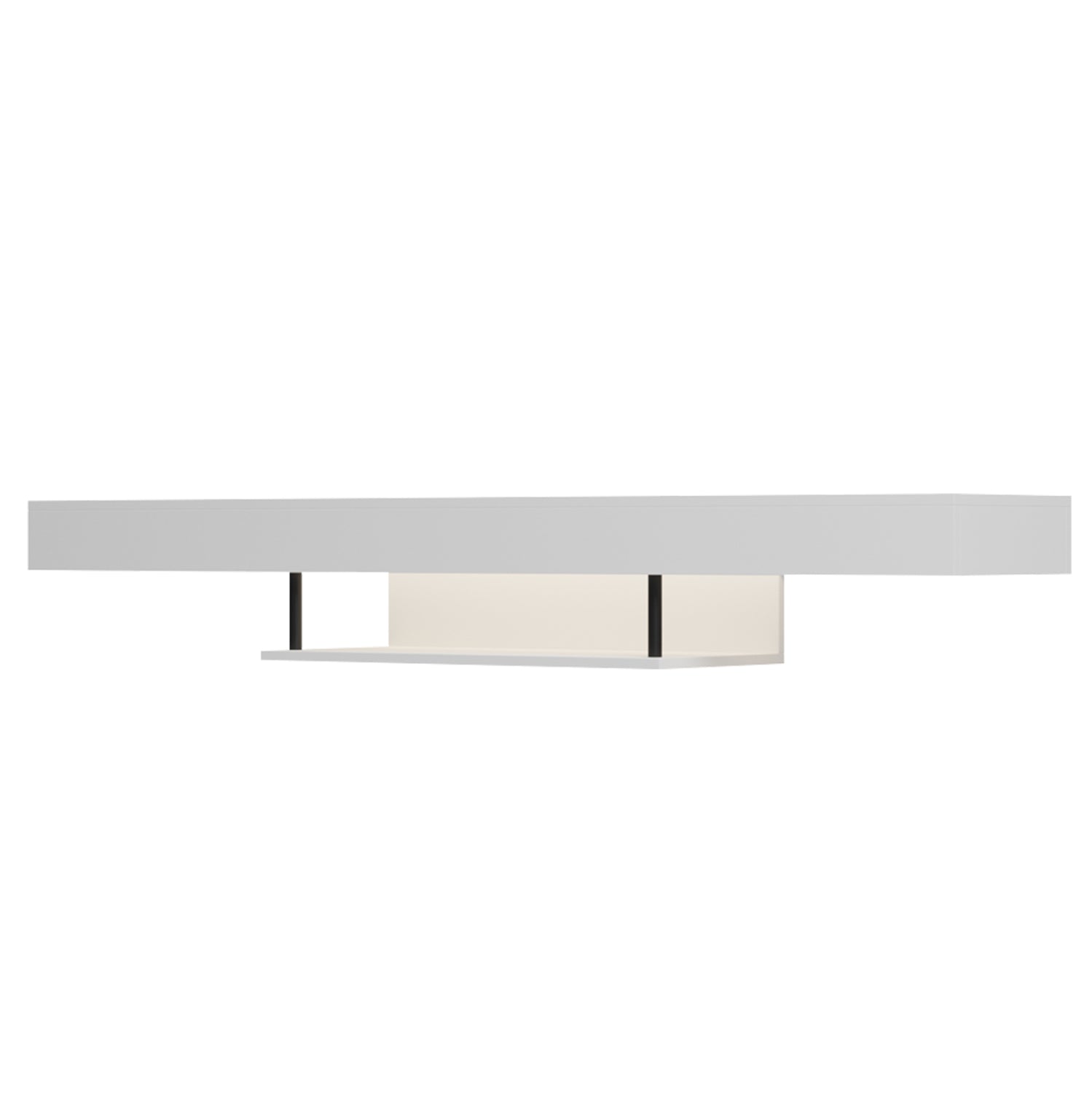 ΕΠΙΠΛΟ ΤΗΛΕΟΡΑΣΗΣ ΤΟΙΧΟΥ ME LED SAVOR HM18381.02 ΜΕΛΑΜΙΝΗ ΛΕΥΚΗ 150x29,5x22Υεκ - Pakobazaar