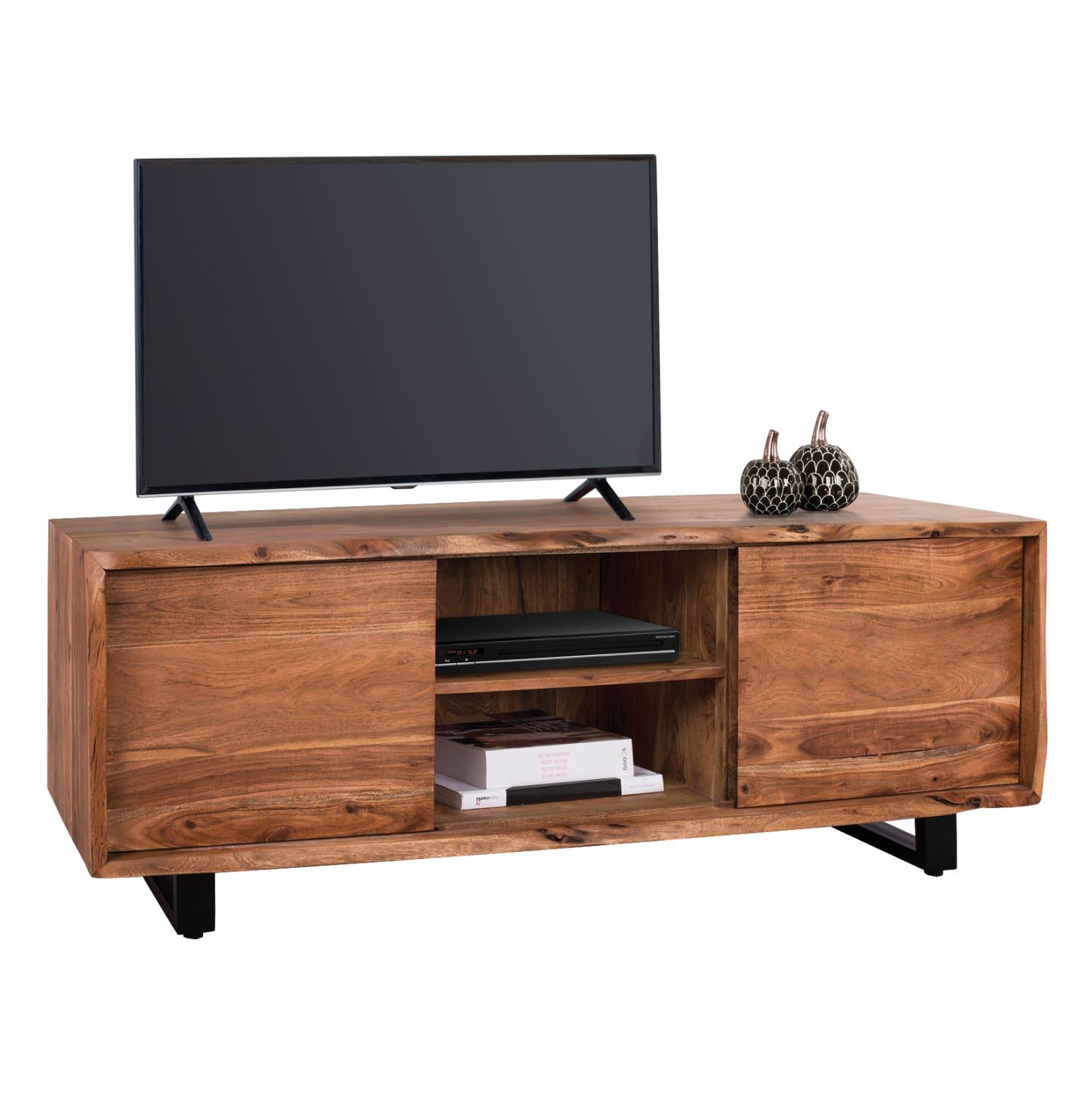 ΕΠΙΠΛΟ TV HM8185.11 NICOLE ΑΠΟ ΜΑΣΙΦ ΞΥΛΟ ΑΚΑΚΙΑΣ ΦΥΣΙΚΟ 160x45x57Υεκ. - Pakobazaar