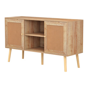 ΕΠΙΠΛΟ TV ΜΕΛΑΜΙΝΗΣ COLM ΜΕ ΠΟΡΤΕΣ RATTAN HM9223.11 ΣΕ ΧΡΩΜΑ ΦΥΣΙΚΟ 120x39x56,5Υεκ. - Pakobazaar