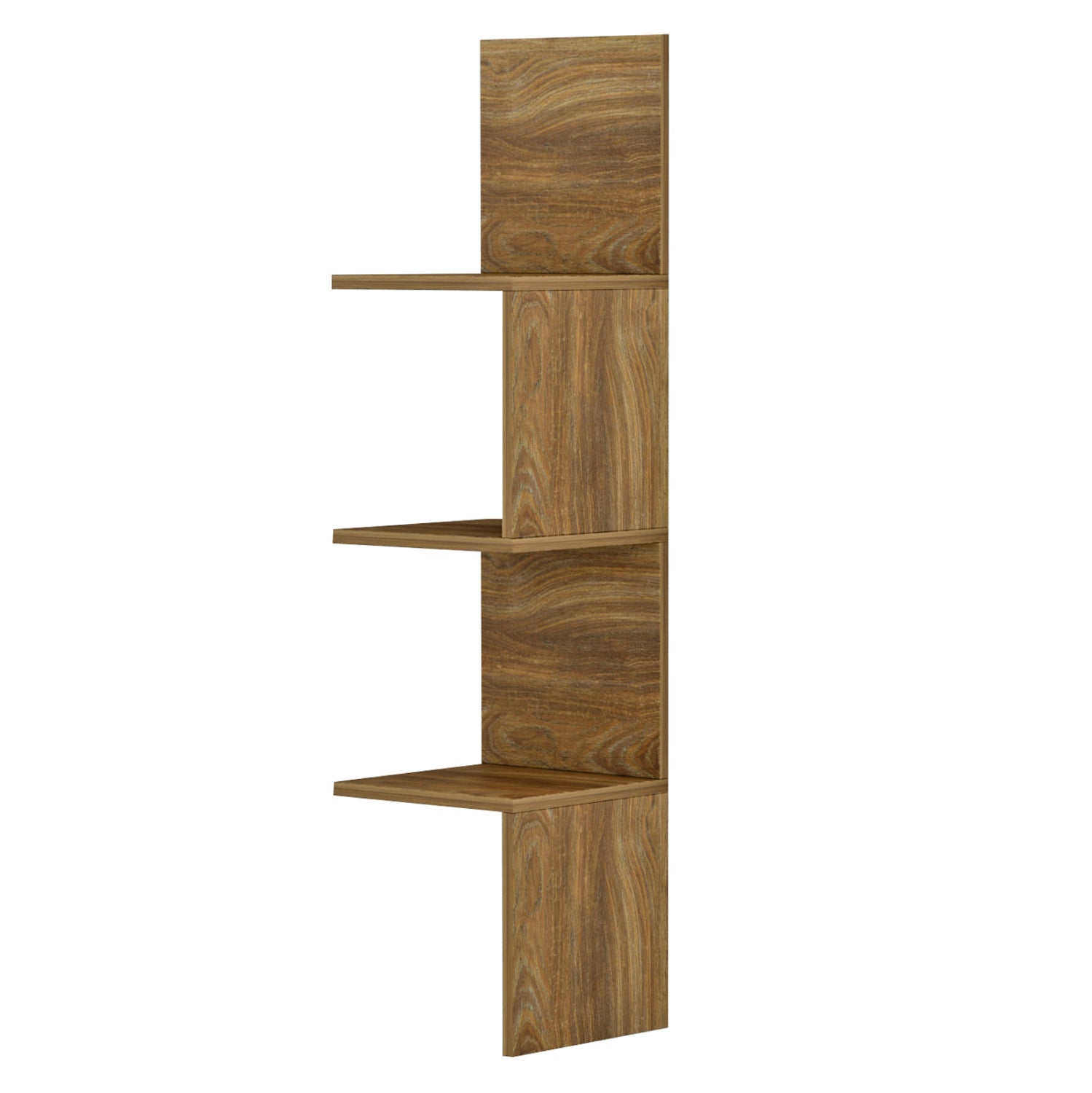 ΕΠΙΤΟΙΧΙΑ ΓΩΝΙΑΚΗ ΡΑΦΙΕΡΑ ILLUSION HM8935.11 ΜΕΛΑΜΙΝΗ ΣΕ ΣΚΟΥΡΟ ΦΥΣΙΚΟ 25x25x105,4Υεκ. - Pakobazaar