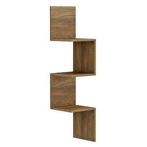 ΕΠΙΤΟΙΧΙΑ ΓΩΝΙΑΚΗ ΡΑΦΙΕΡΑ ILLUSION HM8935.11 ΜΕΛΑΜΙΝΗ ΣΕ ΣΚΟΥΡΟ ΦΥΣΙΚΟ 25x25x105,4Υεκ. - Pakobazaar