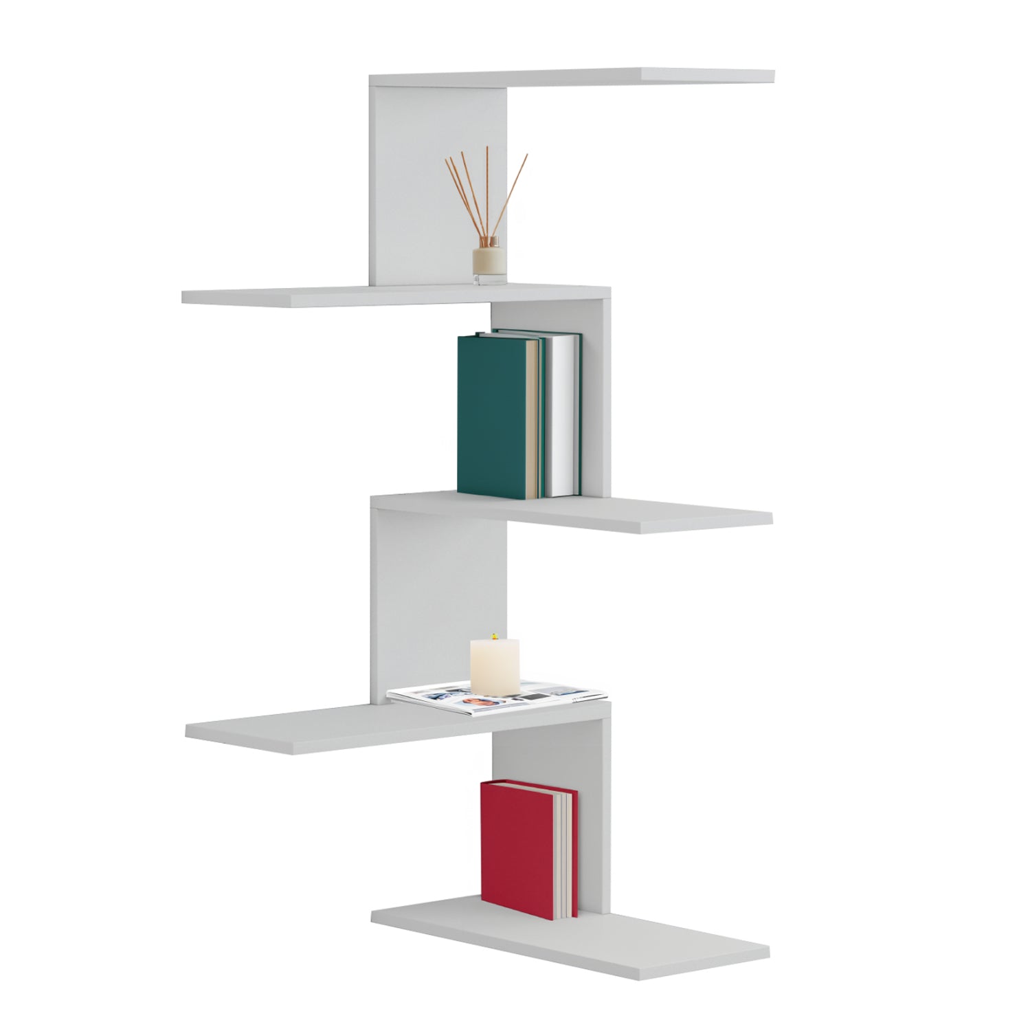 ΕΠΙΤΟΙΧΙΑ ΡΑΦΙΕΡΑ RORY HM8931.11 ΜΕΛΑΜΙΝΗ ΣΕ ΛΕΥΚΟ 22x51,5x109Υ εκ. - Pakobazaar