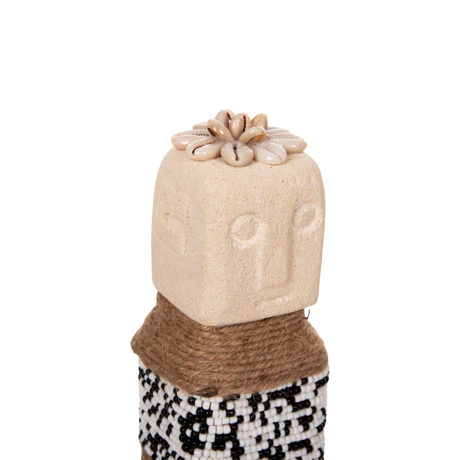 ΕΠΙΤΡΑΠΕΖΙΟ ΑΓΑΛΜΑΤΙΔΙΟ SUMBA HM4309 ΛΕΥΚΟ PARAS STONE-ΧΑΝΤΡΕΣ-SEAGRASS ΣΧΟΙΝΙ 7x7x17Υεκ. - Pakobazaar