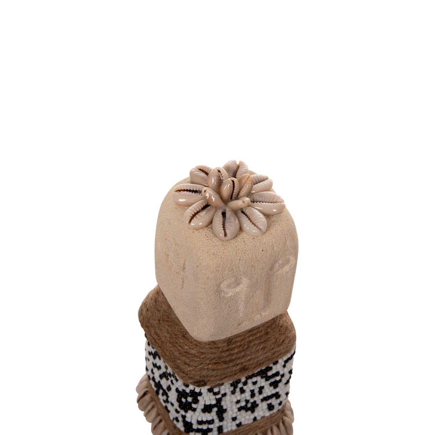 ΕΠΙΤΡΑΠΕΖΙΟ ΑΓΑΛΜΑΤΙΔΙΟ SUMBA HM4309 ΛΕΥΚΟ PARAS STONE-ΧΑΝΤΡΕΣ-SEAGRASS ΣΧΟΙΝΙ 7x7x17Υεκ. - Pakobazaar