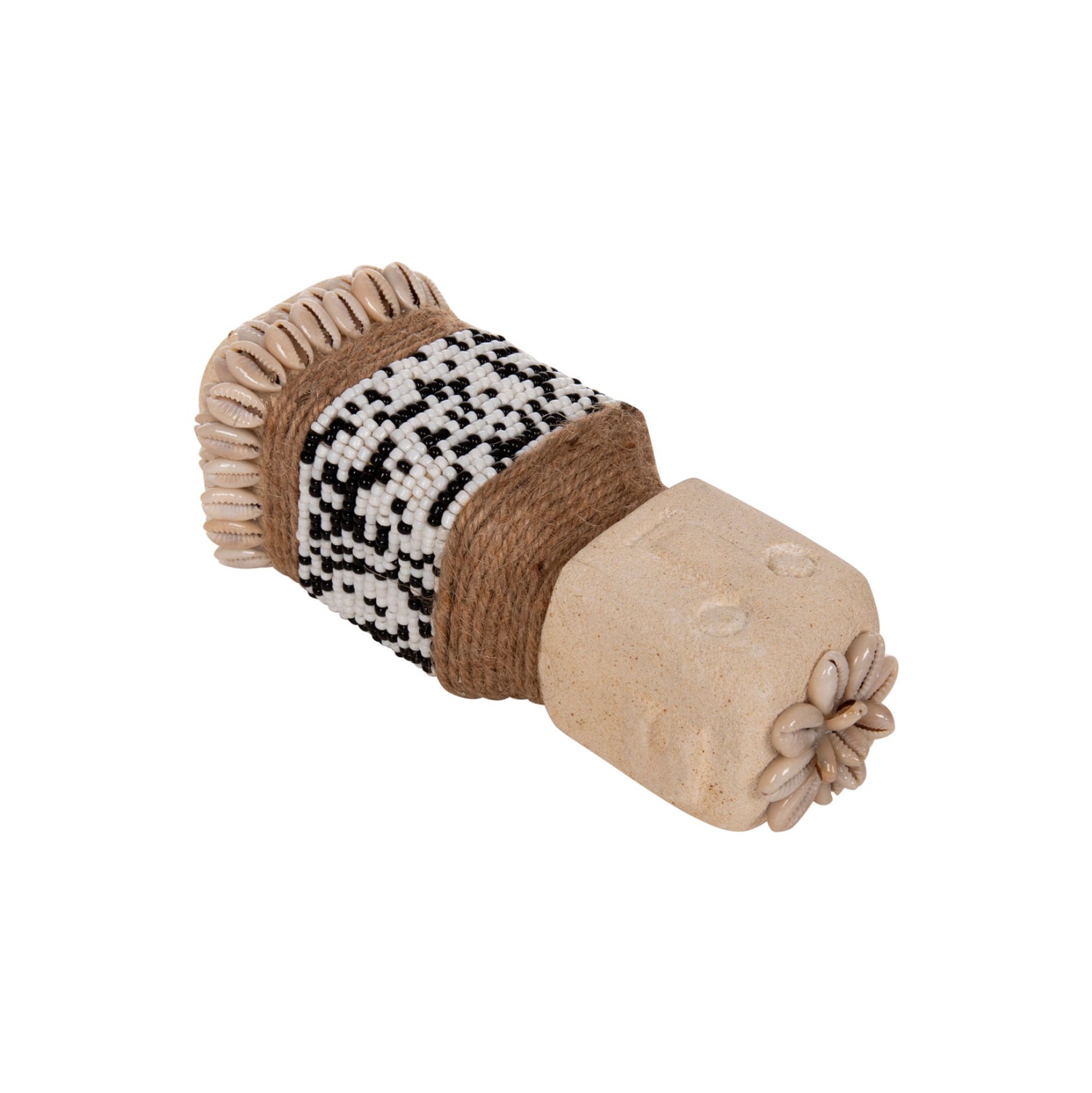 ΕΠΙΤΡΑΠΕΖΙΟ ΑΓΑΛΜΑΤΙΔΙΟ SUMBA HM4309 ΛΕΥΚΟ PARAS STONE-ΧΑΝΤΡΕΣ-SEAGRASS ΣΧΟΙΝΙ 7x7x17Υεκ. - Pakobazaar