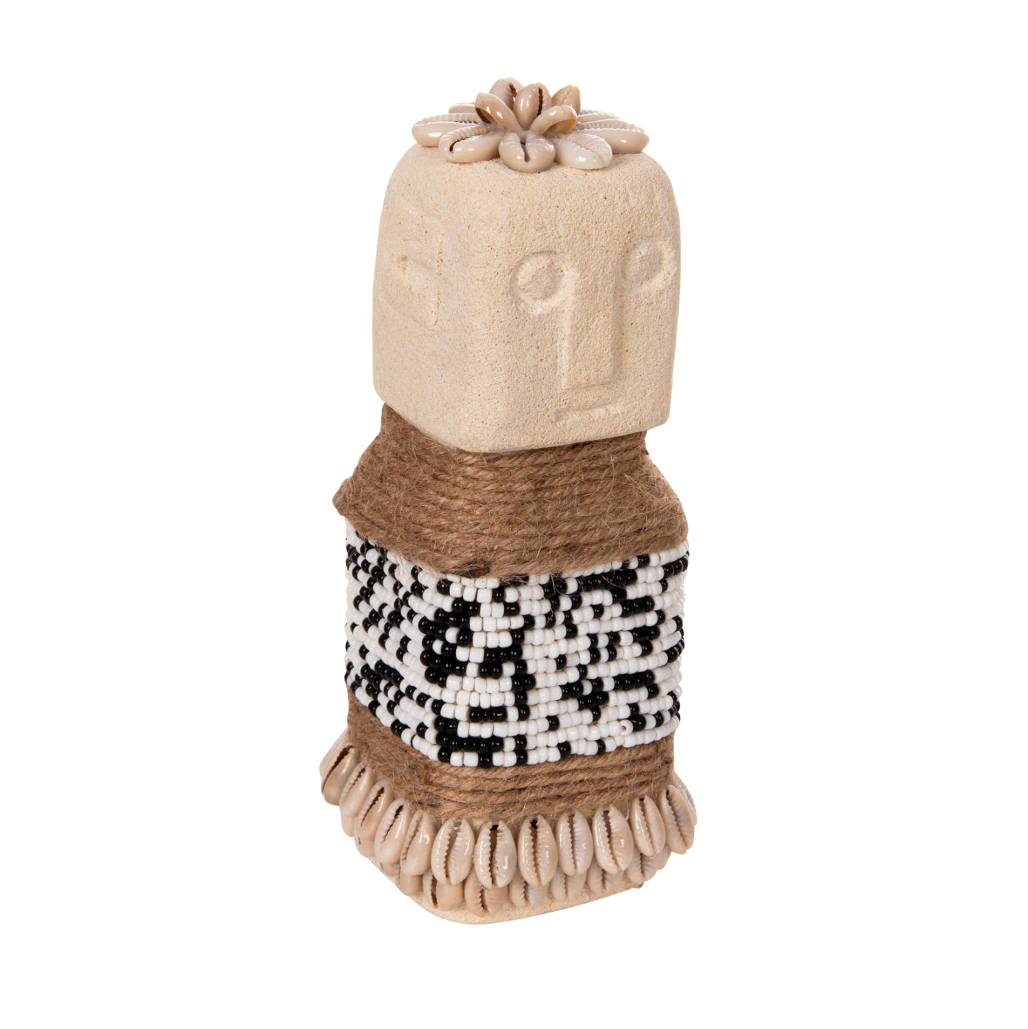 ΕΠΙΤΡΑΠΕΖΙΟ ΑΓΑΛΜΑΤΙΔΙΟ SUMBA HM4309 ΛΕΥΚΟ PARAS STONE-ΧΑΝΤΡΕΣ-SEAGRASS ΣΧΟΙΝΙ 7x7x17Υεκ. - Pakobazaar