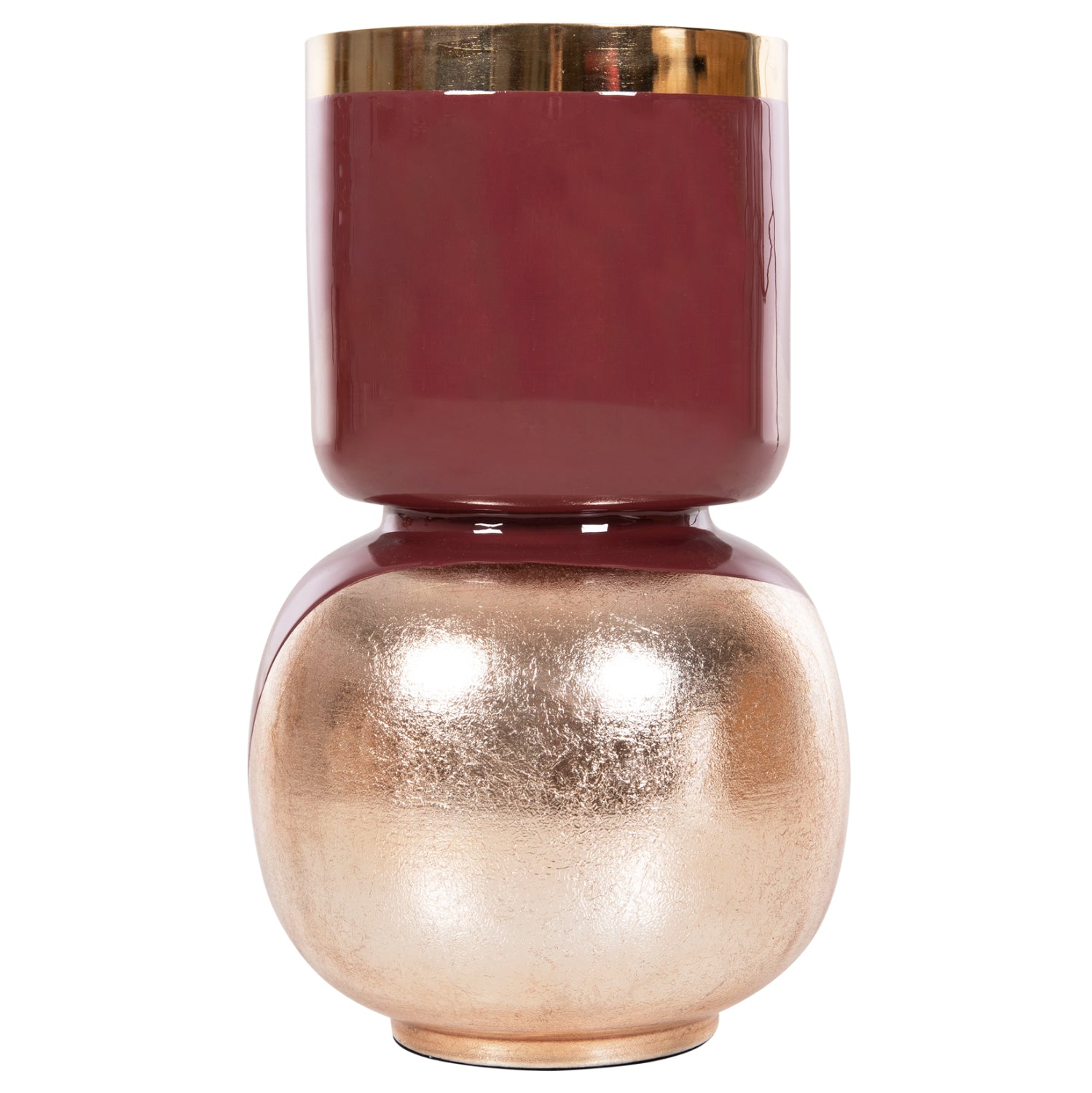 ΕΠΙΤΡΑΠΕΖΙΟ ΔΙΑΚΟΣΜΗΤΙΚΟ BAZO LINGON HM4233.06 ΜΕΤΑΛΛΟ ΚΕΡΑΣΙ-ΧΡΥΣΟ ΠΕΡΛΕ Φ21x37,5Υ - Pakobazaar