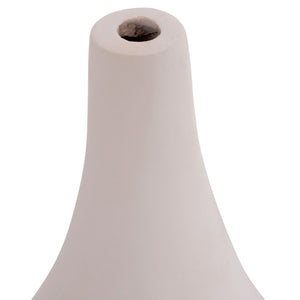 ΕΠΙΤΡΑΠΕΖΙΟ ΔΙΑΚΟΣΜΗΤΙΚΟ ΒΑΖΟ DENI HM4663.02S FIBER CEMENT ΣΕ ΛΕΥΚΟ--Φ15x27Υεκ. - Pakobazaar