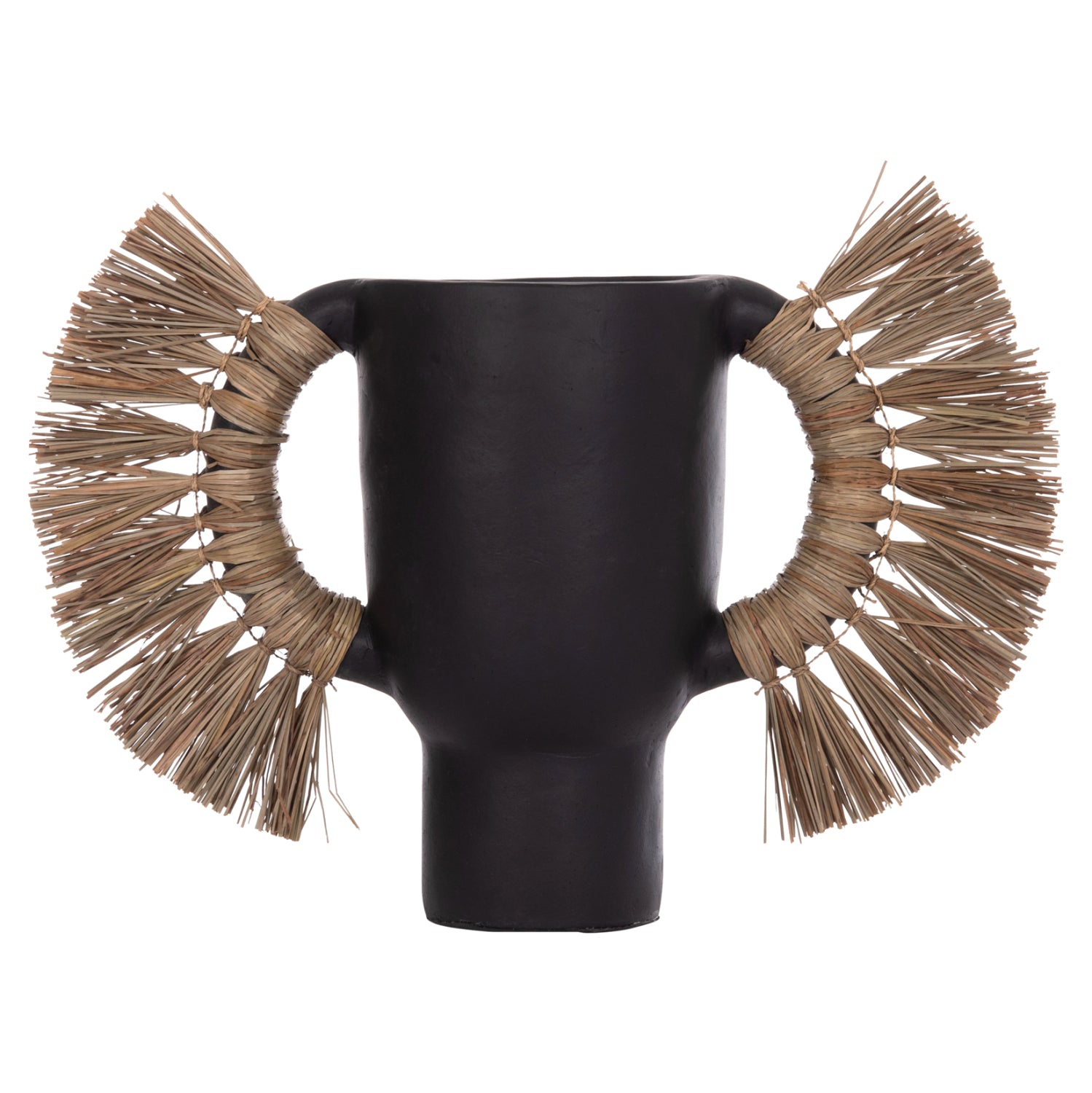 ΕΠΙΤΡΑΠΕΖΙΟ ΔΙΑΚΟΣΜΗΤΙΚΟ ΒΑΖΟ ALICA HM4668.01L ΜΑΥΡΗ ΤΕΡΑΚΟΤΑ & GRASS--64x22x38Υεκ - Pakobazaar