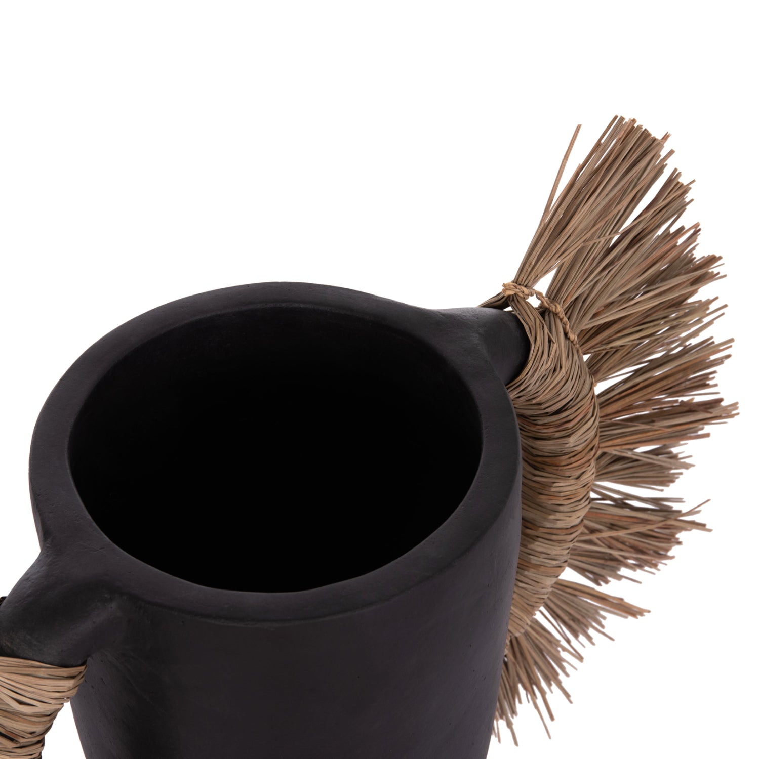 ΕΠΙΤΡΑΠΕΖΙΟ ΔΙΑΚΟΣΜΗΤΙΚΟ ΒΑΖΟ ALICA HM4668.01L ΜΑΥΡΗ ΤΕΡΑΚΟΤΑ & GRASS--64x22x38Υεκ - Pakobazaar