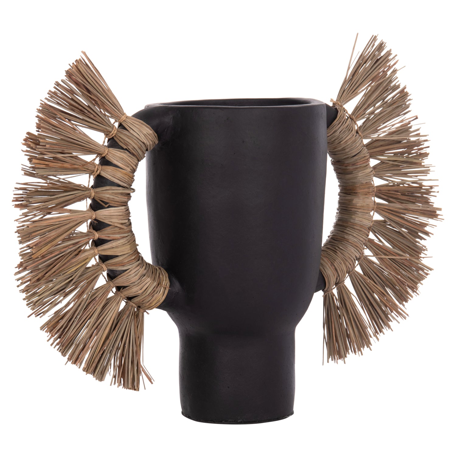 ΕΠΙΤΡΑΠΕΖΙΟ ΔΙΑΚΟΣΜΗΤΙΚΟ ΒΑΖΟ ALICA HM4668.01L ΜΑΥΡΗ ΤΕΡΑΚΟΤΑ & GRASS--64x22x38Υεκ - Pakobazaar