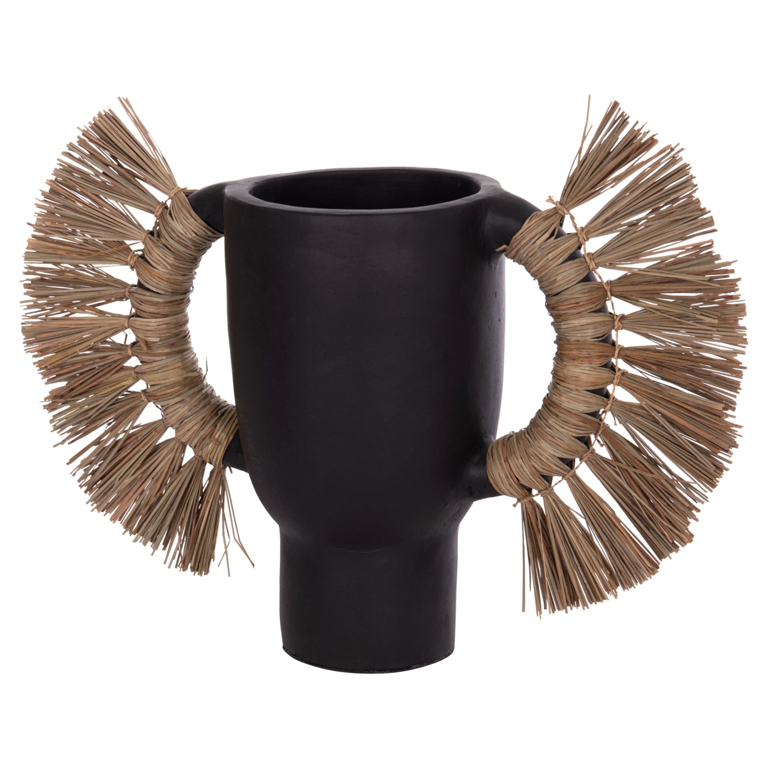 ΕΠΙΤΡΑΠΕΖΙΟ ΔΙΑΚΟΣΜΗΤΙΚΟ ΒΑΖΟ ALICA HM4668.01L ΜΑΥΡΗ ΤΕΡΑΚΟΤΑ & GRASS--64x22x38Υεκ - Pakobazaar