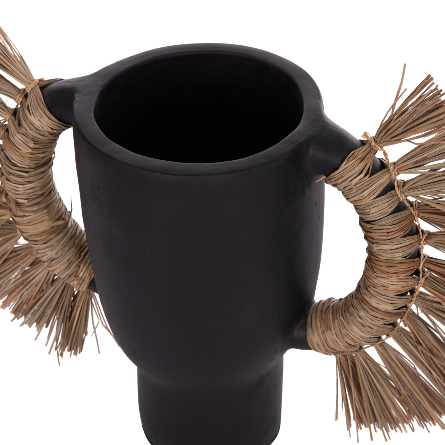 ΕΠΙΤΡΑΠΕΖΙΟ ΔΙΑΚΟΣΜΗΤΙΚΟ ΒΑΖΟ ALICA HM4668.01L ΜΑΥΡΗ ΤΕΡΑΚΟΤΑ & GRASS--64x22x38Υεκ - Pakobazaar