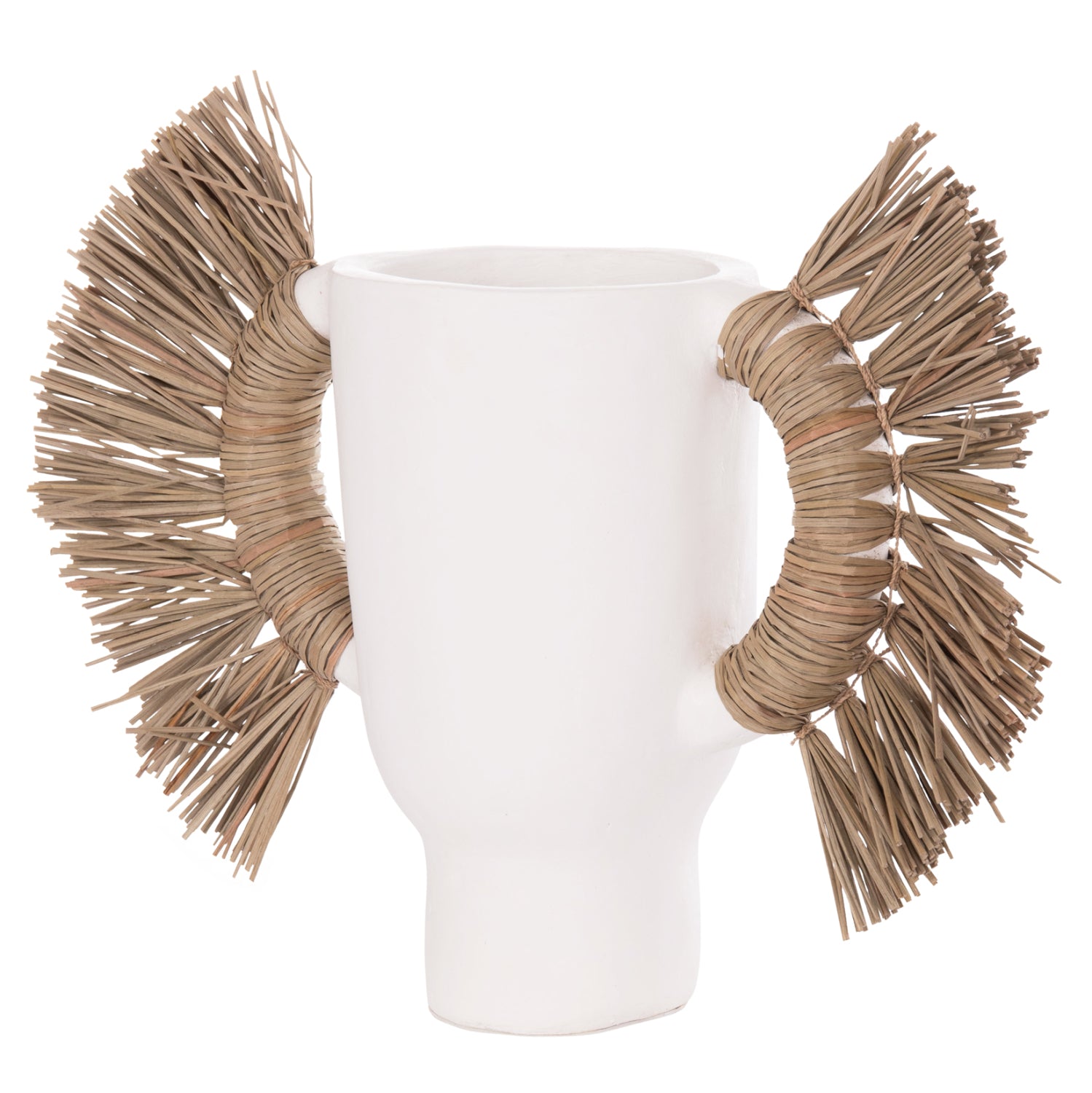 ΕΠΙΤΡΑΠΕΖΙΟ ΔΙΑΚΟΣΜΗΤΙΚΟ ΒΑΖΟ ALICA HM4668.02S ΛΕΥΚΗ ΤΕΡΑΚΟΤΑ & GRASS--55x19x34Υεκ - Pakobazaar