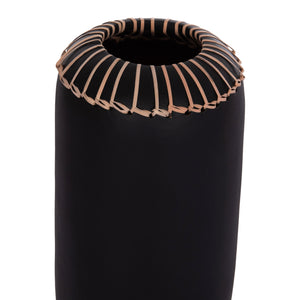 ΕΠΙΤΡΑΠΕΖΙΟ ΔΙΑΚΟΣΜΗΤΙΚΟ ΒΑΖΟ LENNOX HM4675.01S TΕΡΑΚΟΤΑ ΣΕ ΜΑΥΡΟ--Φ18x33Υεκ. - Pakobazaar
