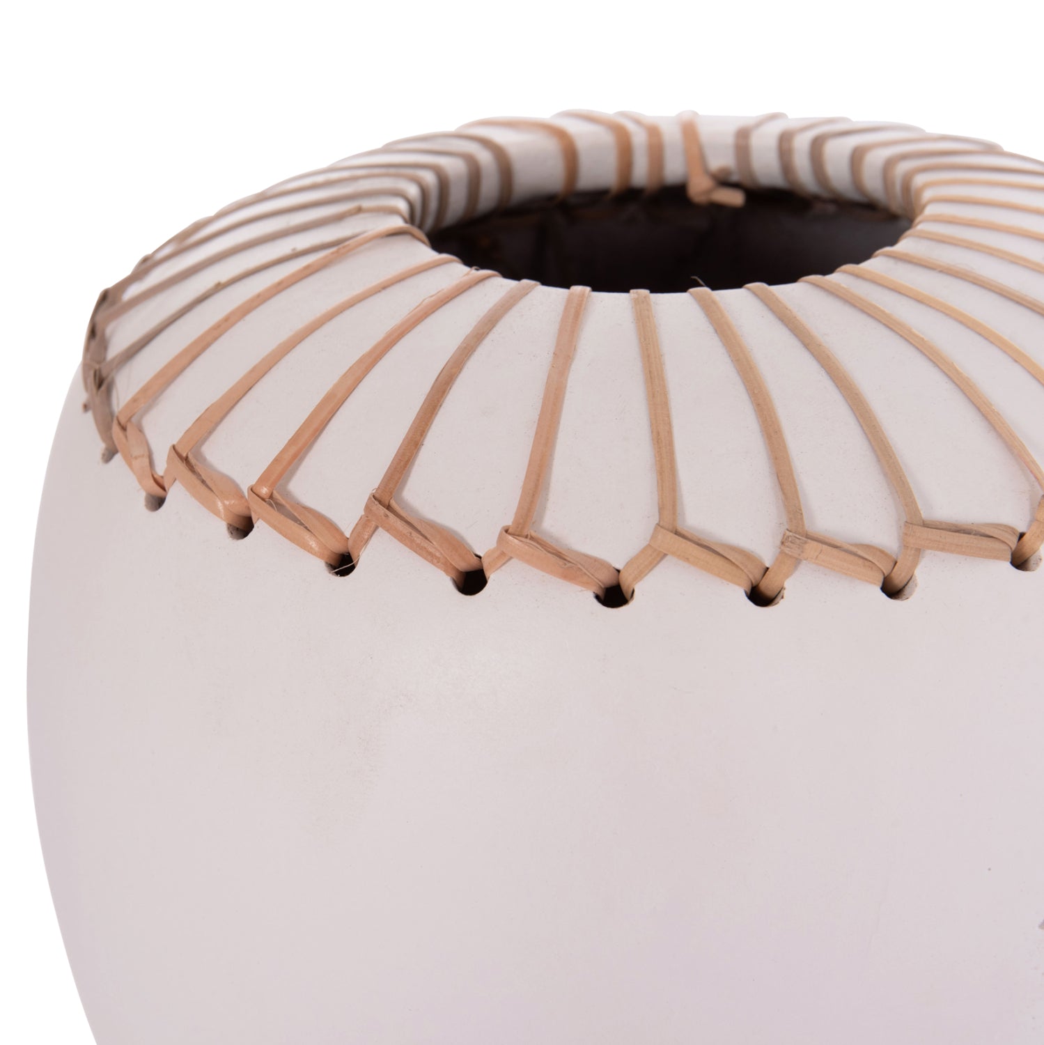 ΕΠΙΤΡΑΠΕΖΙΟ ΔΙΑΚΟΣΜΗΤΙΚΟ ΒΑΖΟ LENNOX HM4675.02L TΕΡΑΚΟΤΑ ΣΕ ΛΕΥΚΟ--Φ22x20Υεκ. - Pakobazaar