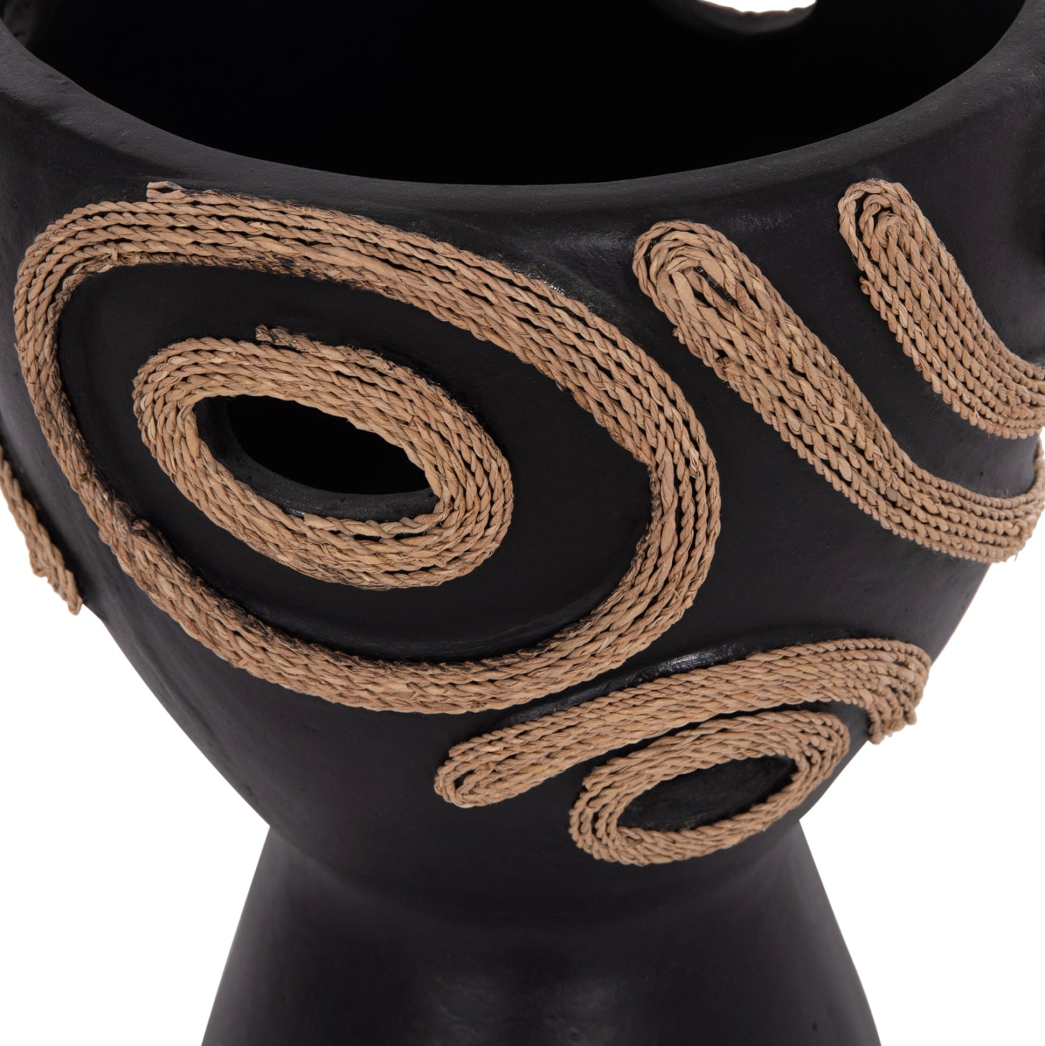 ΕΠΙΤΡΑΠΕΖΙΟ ΔΙΑΚΟΣΜΗΤΙΚΟ ΒΑΖΟ DEAN HM4678.01 ΤΕΡΑΚΟΤΑ ΣΕ ΜΑΥΡΟ--Φ23x29Υεκ. - Pakobazaar