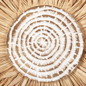 ΕΠΙΤΡΑΠΕΖΙΟ ΔΙΑΚΟΣΜΗΤΙΚΟ HM4224 ΙΝΕΣ RAFFIA ΣΕ ΦΥΣΙΚΟ-ΜΑΥΡΗ ΞΥΛΙΝΗ ΒΑΣΗ 18x9x43Υεκ. - Pakobazaar