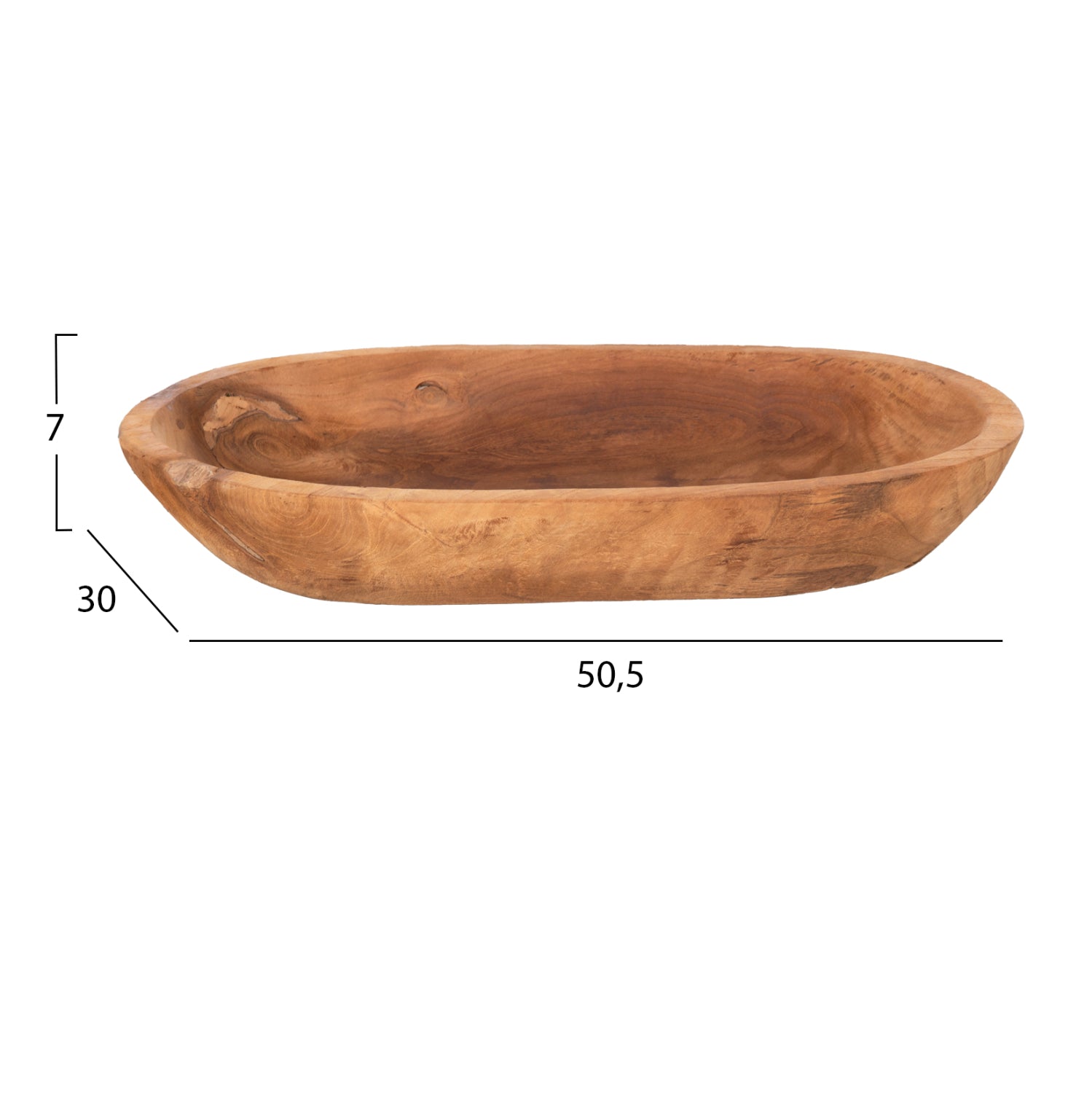 ΕΠΙΤΡΑΠΕΖΙΟ ΔΙΑΚΟΣΜΗΤΙΚΟ HM4294 ΟΒΑΛ ΜΠΟΛ ΑΝΑΚΥΚΛΩΜΕΝΟ ΤΕΑΚ 55x30x7Υεκ. - Pakobazaar