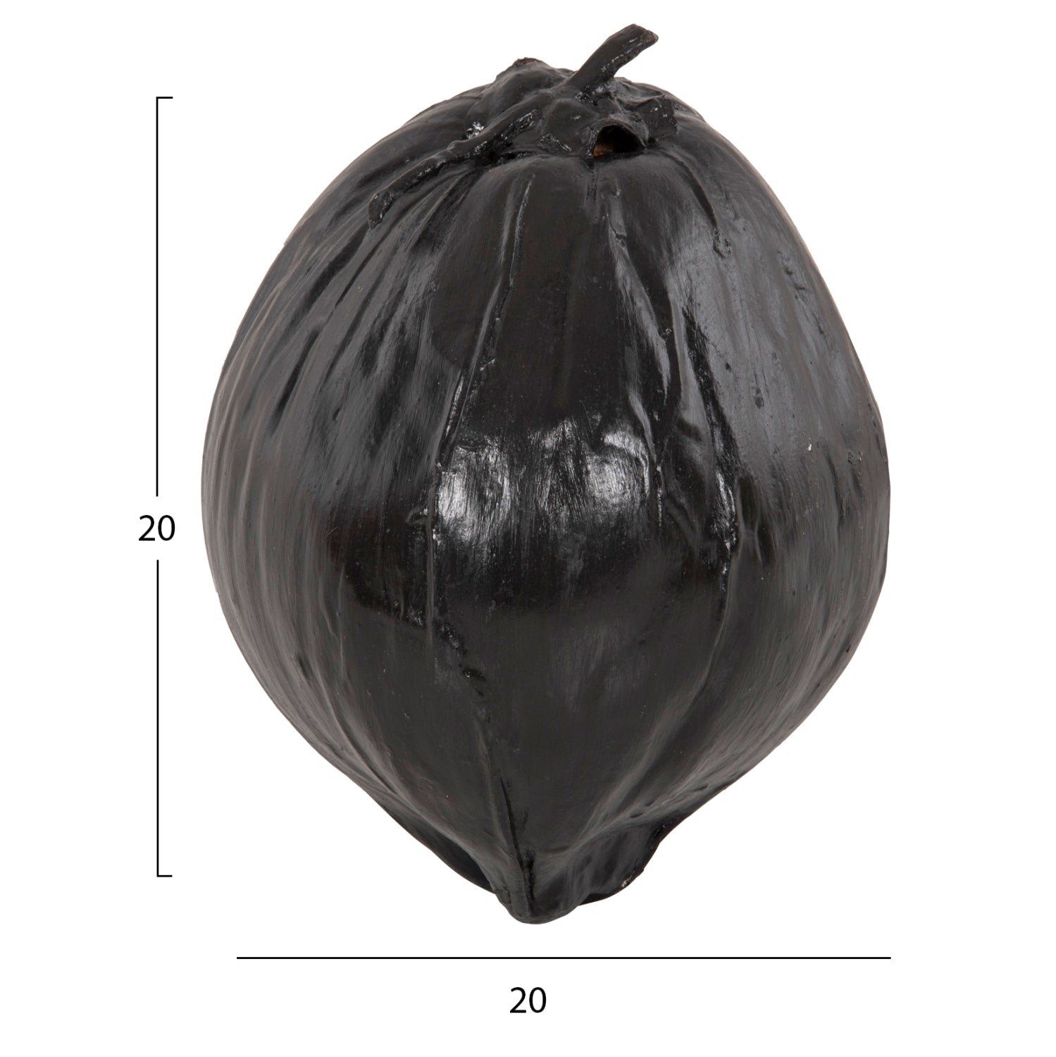 ΕΠΙΤΡΑΠΕΖΙΟ ΔΙΑΚΟΣΜΗΤΙΚΟ HM4326.02 ΚΑΡΥΔΑ ΣΕ ΜΑΥΡΟ ΧΡΩΜΑ 20x20x20Υεκ - Pakobazaar