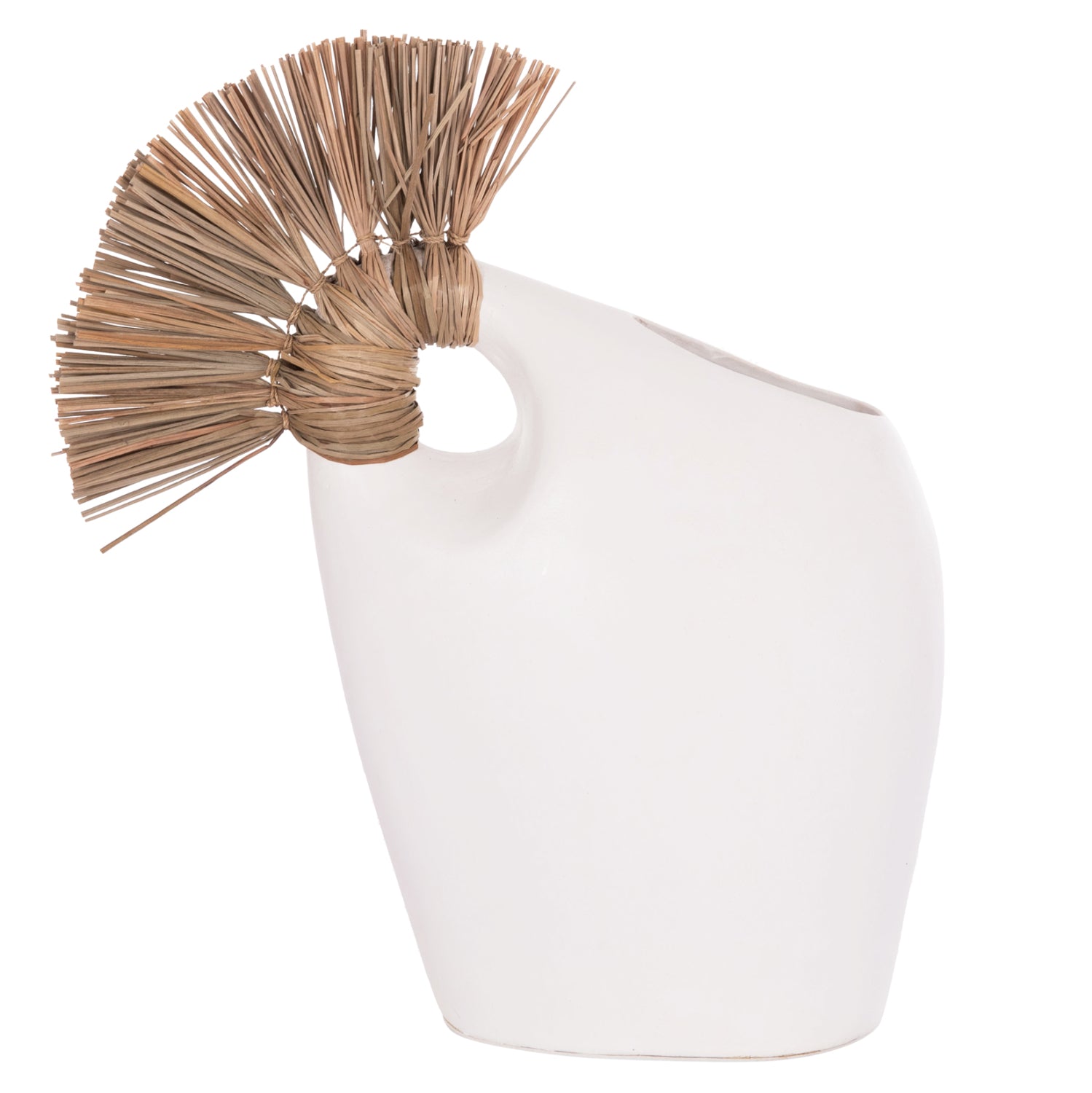 ΕΠΙΤΡΑΠΕΖΙΟ ΔΙΑΚΟΣΜΗΤΙΚΟ ALICA2 HM4671.02 ΛΕΥΚΗ ΤΕΡΑΚΟΤΑ & GRASS--44x18x50Υεκ. - Pakobazaar