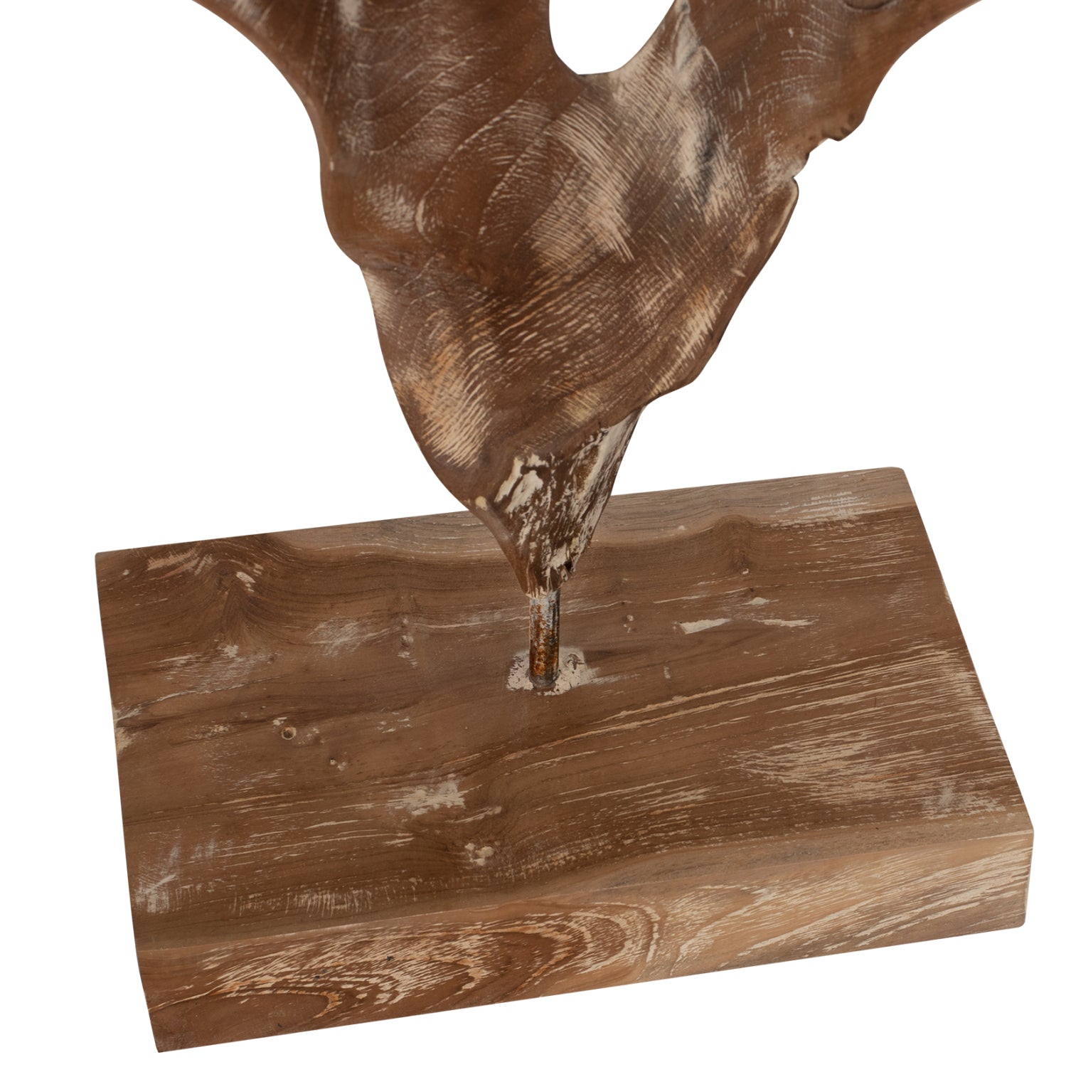 ΕΠΙΤΡΑΠΕΖΙΟ ΔΙΑΚΟΣΜΗΤΙΚΟ HM7715 ΑΠΟ ΜΑΣΙΦ ΞΥΛΟ ΤEAK WHITEWASH 41,5Χ15Χ63Y ΕΚ. - Pakobazaar