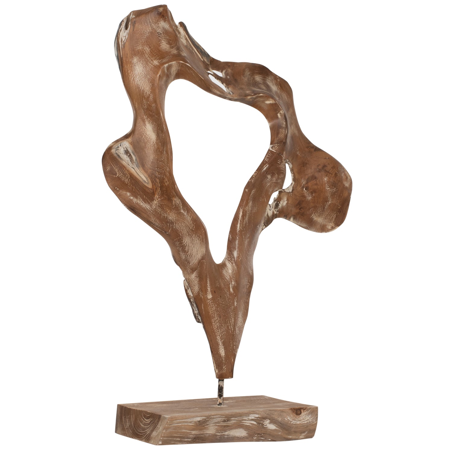 ΕΠΙΤΡΑΠΕΖΙΟ ΔΙΑΚΟΣΜΗΤΙΚΟ HM7715 ΑΠΟ ΜΑΣΙΦ ΞΥΛΟ ΤEAK WHITEWASH 41,5Χ15Χ63Y ΕΚ. - Pakobazaar