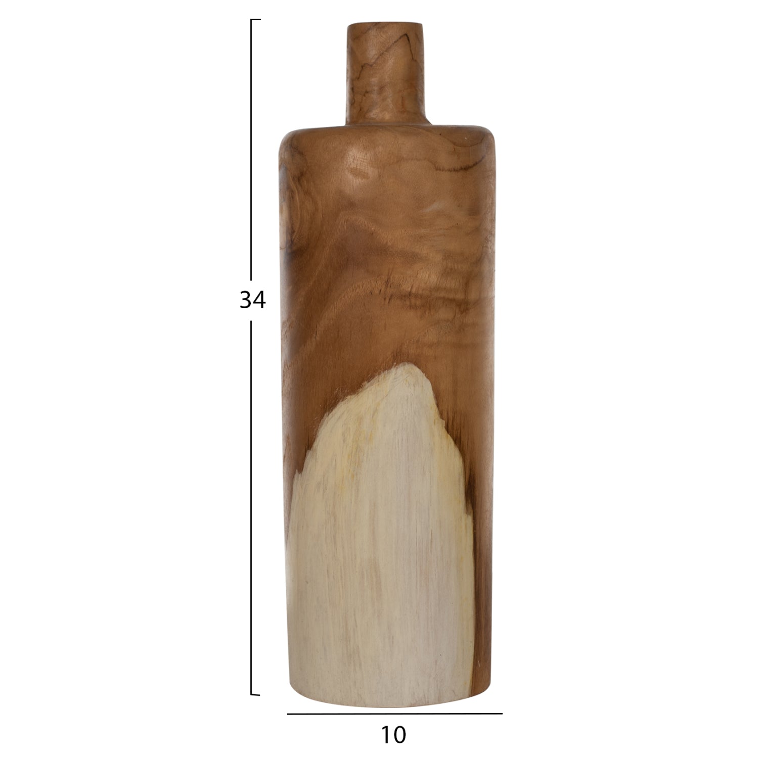 ΕΠΙΤΡΑΠΕΖΙΟ ΔΙΑΚΟΣΜΗΤΙΚΟ ΜΑΣΙΦ ΞΥΛΟ TIK ΦΥΣΙΚΟ 10X10X34EK. HM7722 - Pakobazaar