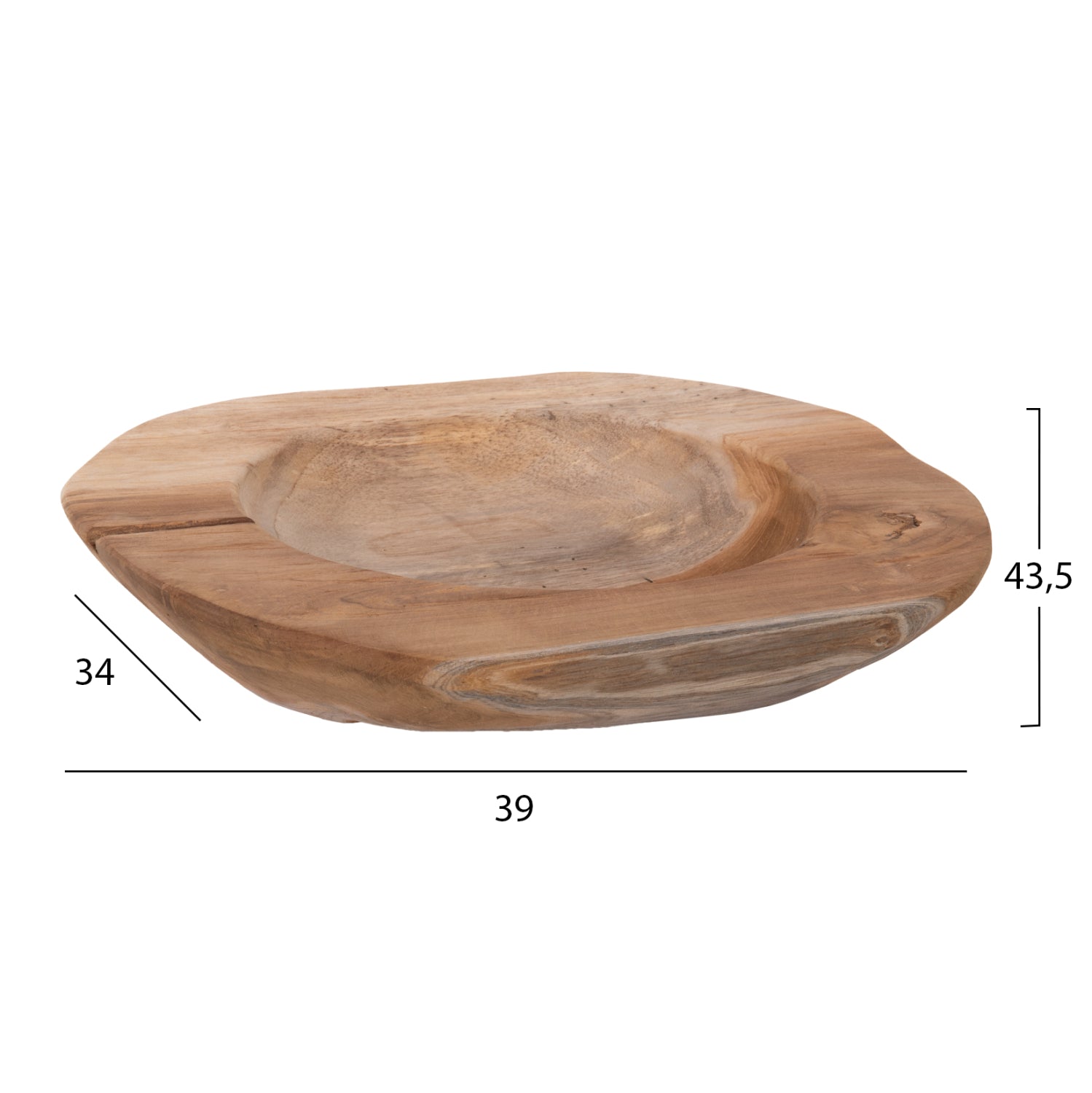 ΕΠΙΤΡΑΠΕΖΙΟ ΔΙΑΚΟΣΜΗΤΙΚΟ ΜΠΟΛ YOKI HM9628 ΞΥΛΟ ΤΕΑΚ Φ39x6,5Υ εκ. - Pakobazaar