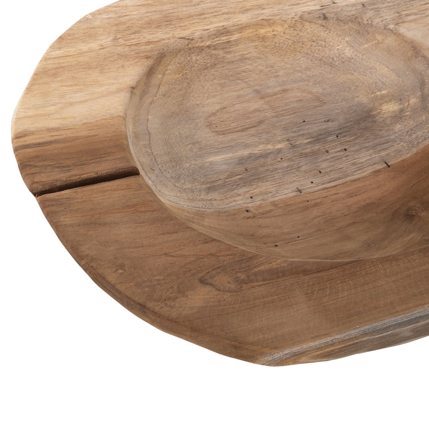 ΕΠΙΤΡΑΠΕΖΙΟ ΔΙΑΚΟΣΜΗΤΙΚΟ ΜΠΟΛ YOKI HM9628 ΞΥΛΟ ΤΕΑΚ Φ39x6,5Υ εκ. - Pakobazaar