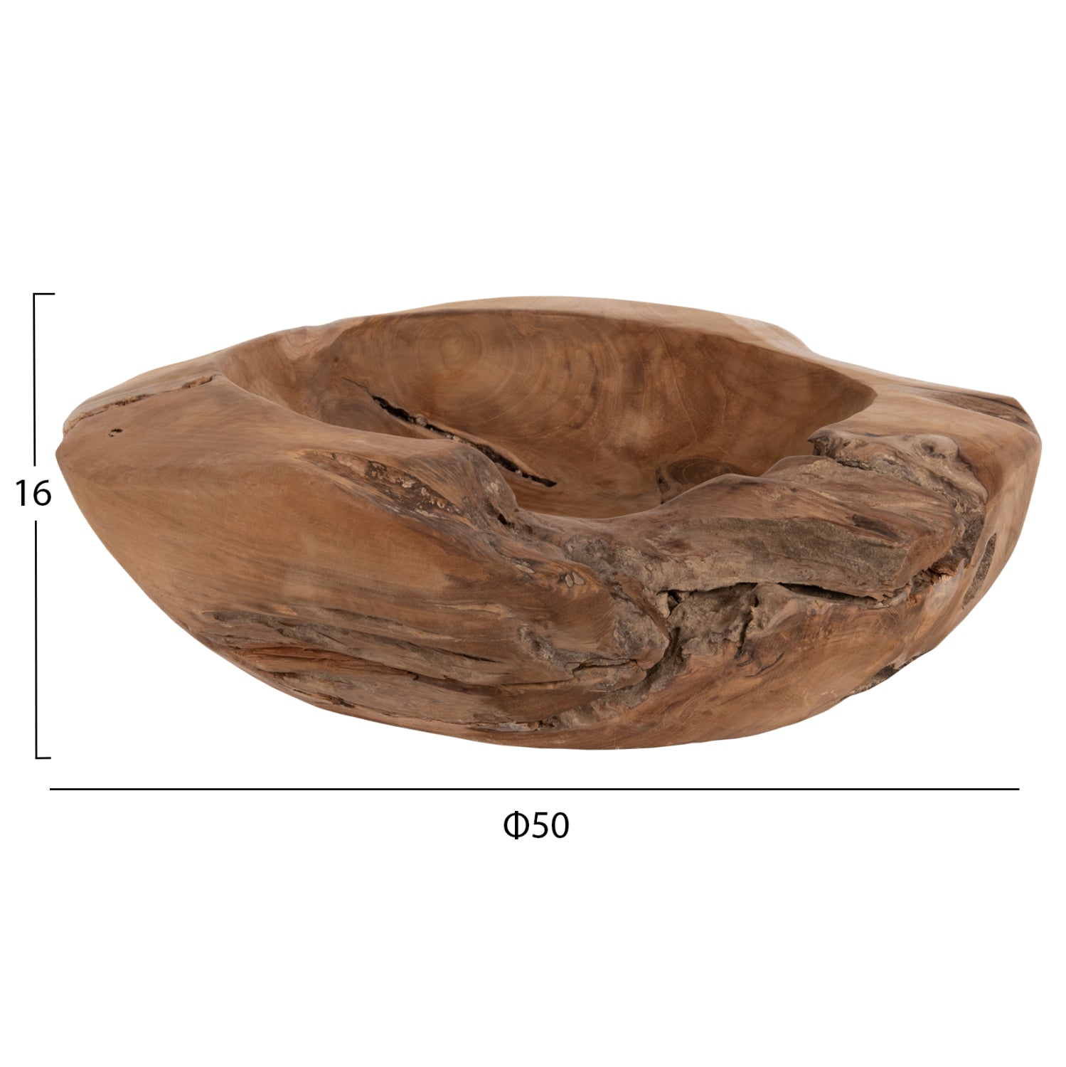 ΕΠΙΤΡΑΠΕΖΙΟ ΔΙΑΚΟΣΜΗΤΙΚΟ ΜΠΟΛ YOKI HM9629 ΞΥΛΟ ΤΕΑΚ Φ50x16Y εκ. - Pakobazaar