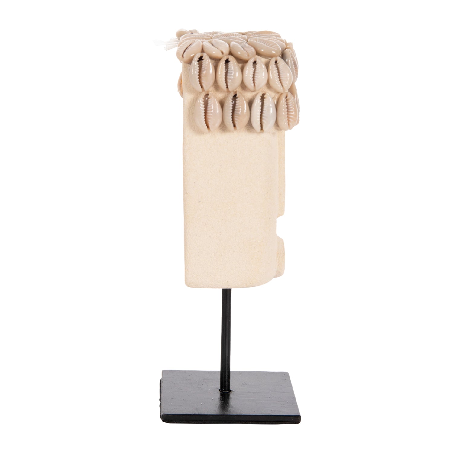 ΕΠΙΤΡΑΠΕΖΙΟ ΔΙΑΚΟΣΜΗΤΙΚΟ ΠΡΟΣΩΠΟ HM4313 PARAS STONE ΣΕ ΜΕΤΑΛΛΙΚΟ ΜΑΥΡΟ STAND 9x6x19Yεκ. - Pakobazaar