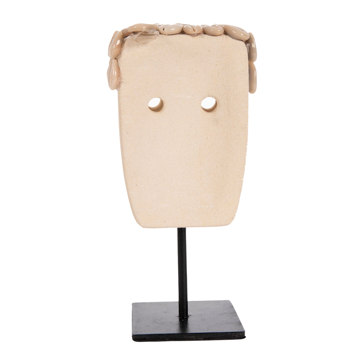 ΕΠΙΤΡΑΠΕΖΙΟ ΔΙΑΚΟΣΜΗΤΙΚΟ ΠΡΟΣΩΠΟ HM4313 PARAS STONE ΣΕ ΜΕΤΑΛΛΙΚΟ ΜΑΥΡΟ STAND 9x6x19Yεκ. - Pakobazaar