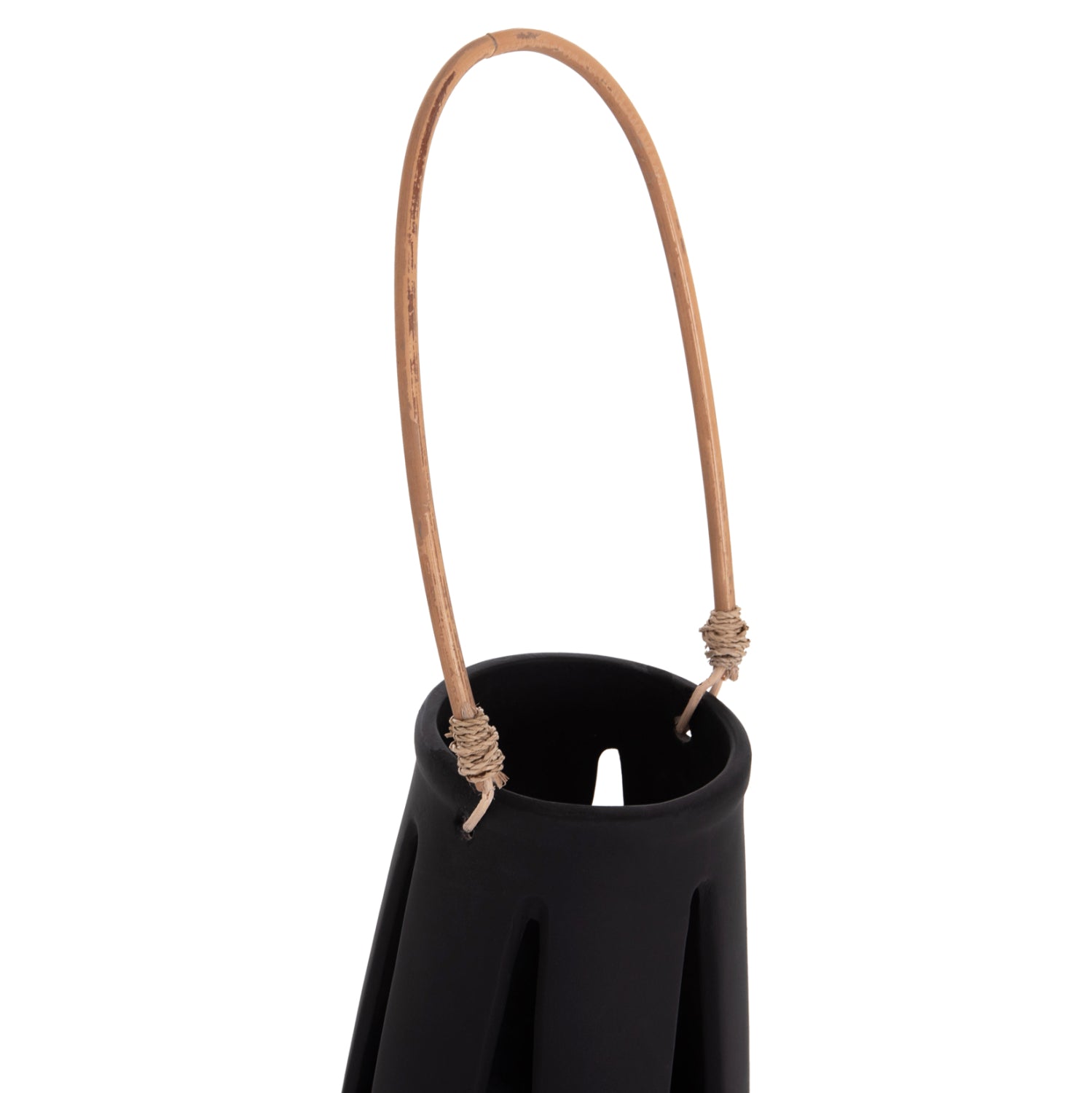 ΕΠΙΤΡΑΠΕΖΙΟ ΦΑΝΑΡΙ ERANTYL HM4696.01L ΜΑΥΡΟ FIBER CEMENT & ΧΕΡΟΥΛΙ RATTAN Φ17x27Yεκ. - Pakobazaar