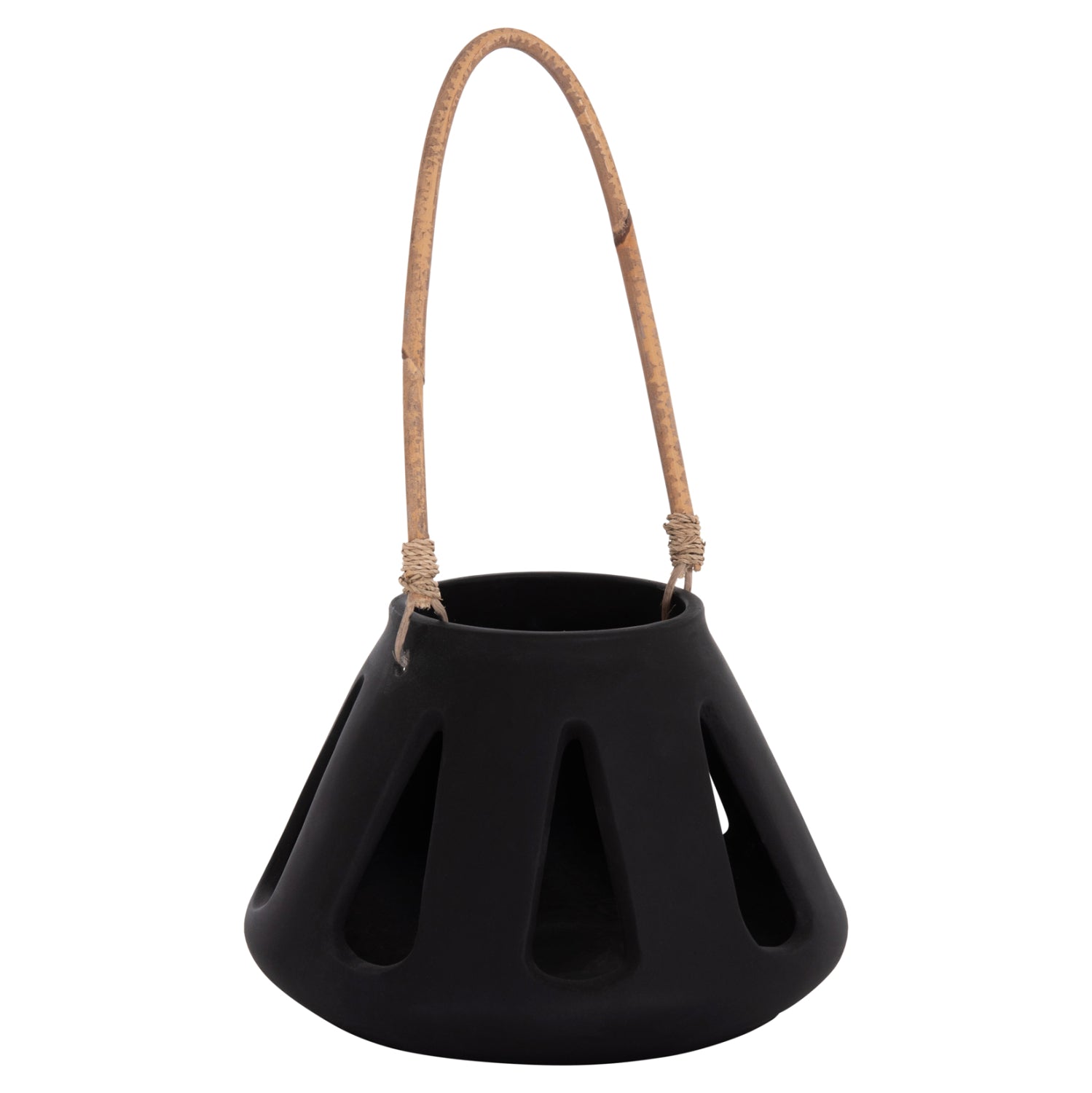 ΕΠΙΤΡΑΠΕΖΙΟ ΦΑΝΑΡΙ ERANTYL HM4696.01S ΜΑΥΡΟ FIBER CEMENT & ΧΕΡΟΥΛΙ RATTAN Φ25x17Yεκ. - Pakobazaar