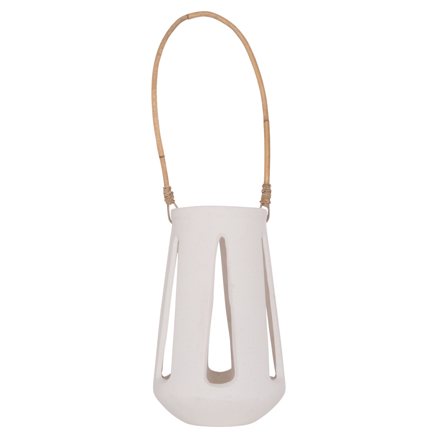 ΕΠΙΤΡΑΠΕΖΙΟ ΦΑΝΑΡΙ ERANTYL HM4696.02L ΛΕΥΚΟ FIBER CEMENT & ΧΕΡΟΥΛΙ RATTAN Φ17x27Yεκ. - Pakobazaar