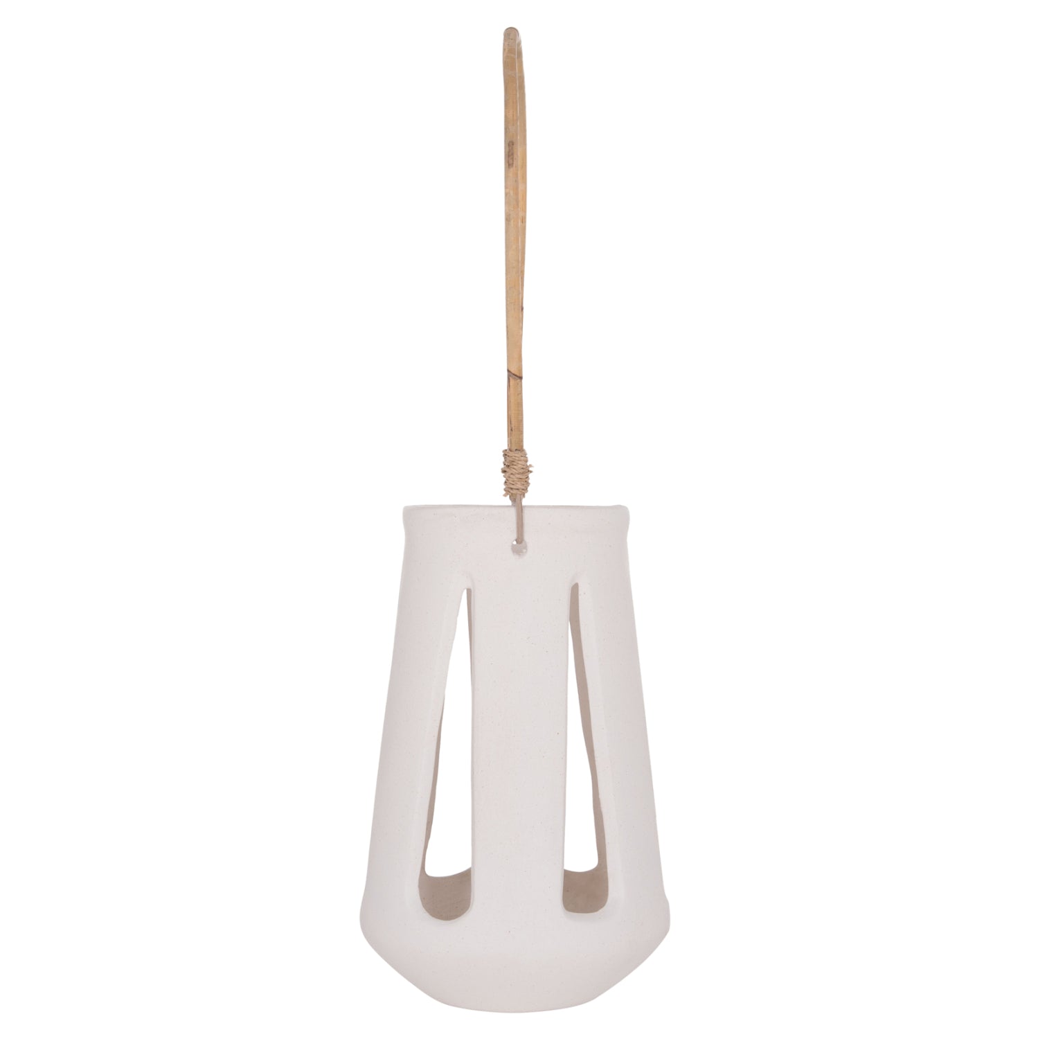 ΕΠΙΤΡΑΠΕΖΙΟ ΦΑΝΑΡΙ ERANTYL HM4696.02L ΛΕΥΚΟ FIBER CEMENT & ΧΕΡΟΥΛΙ RATTAN Φ17x27Yεκ. - Pakobazaar